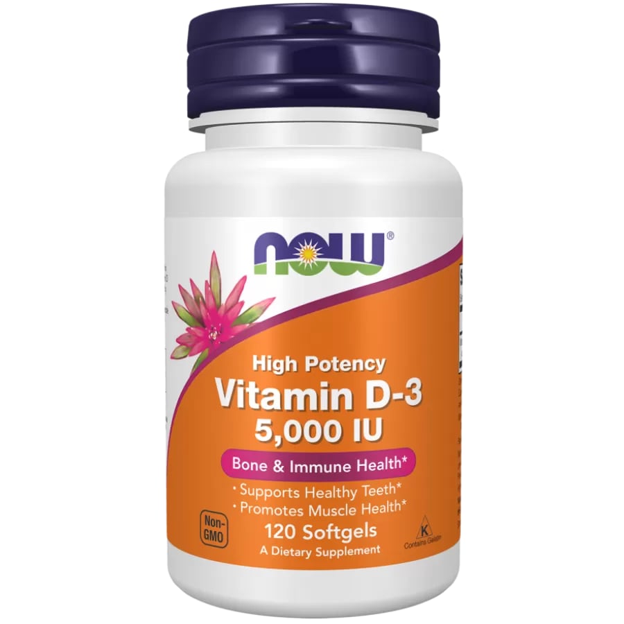 DEMO – NOW Vitamin D3 5000 IU 120 kapsúl