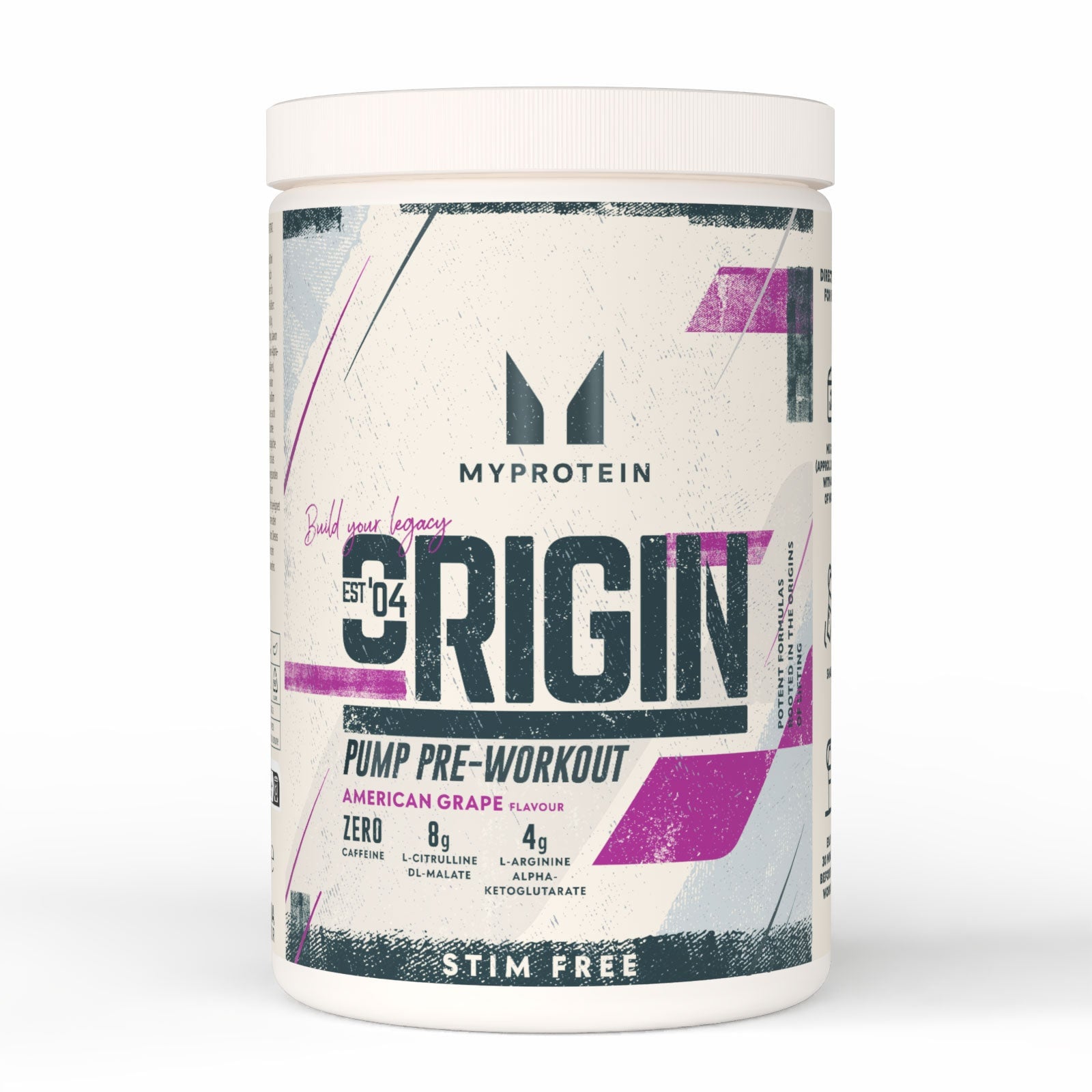 DEMO – MyProtein Origin Pre-Workout Stim Free 600 g