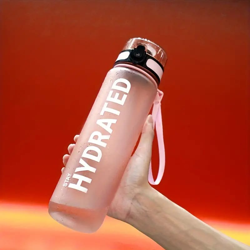 Športová fľaša 1000 ml ružová