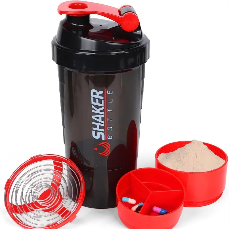 Prenosný proteínový šejker, červený