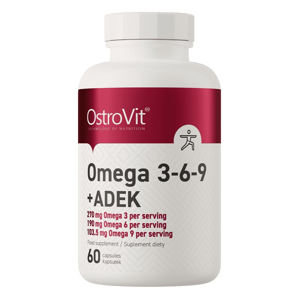 OstroVit Omega 3-6-9 + ADEK 60 mäkkých kapsúl