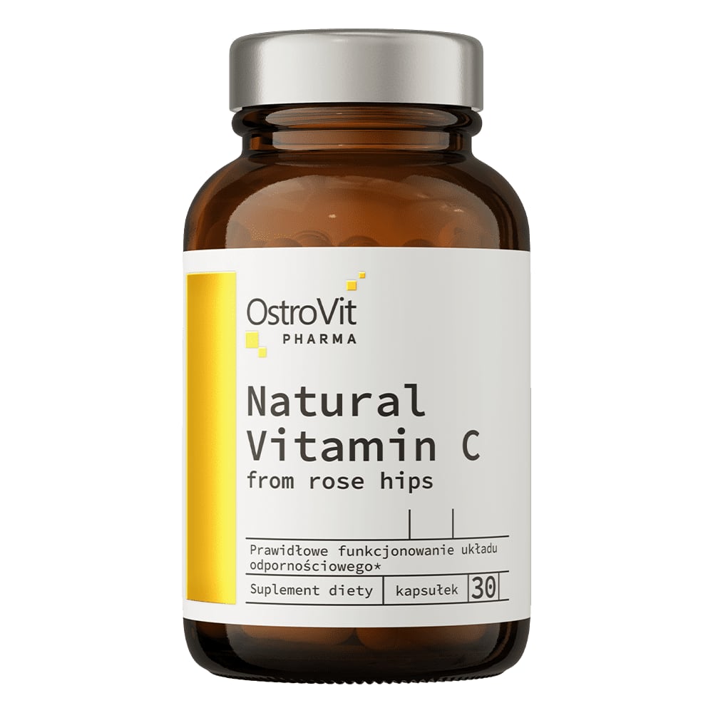 OstroVit Pharma Natural Vitamin C from Rose Hips 30 kapsúl