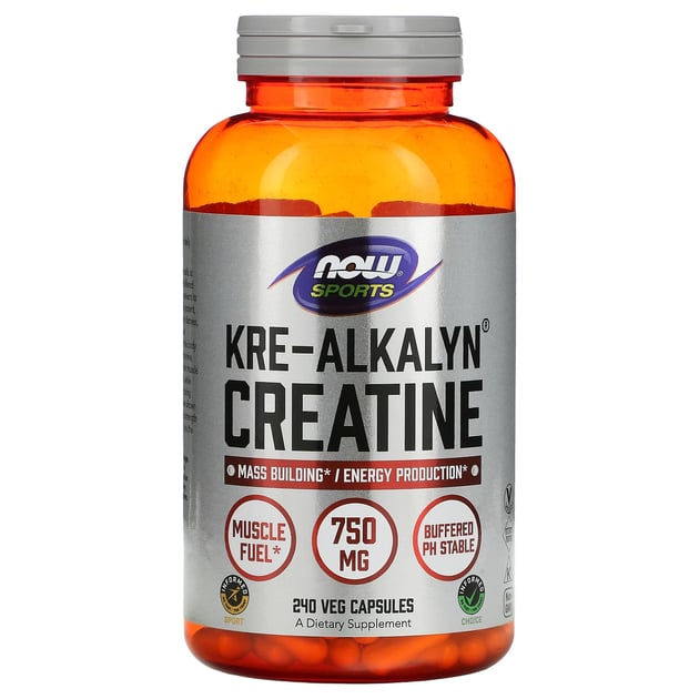 NOW Kre-Alkalyn Creatine 750 mg 240 kapsúl