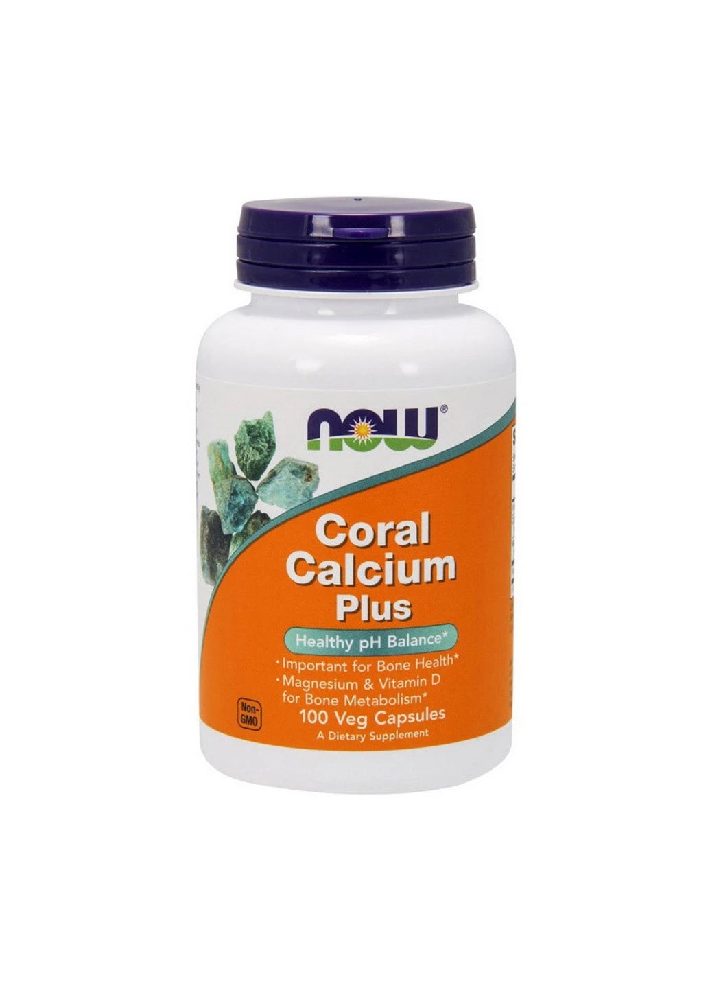 NOW Coral Calcium Plus 100 rastlinných kapsúl