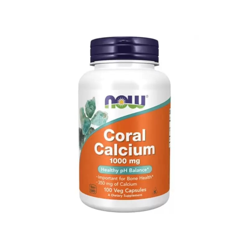 NOW Coral Calcium 1000 mg 100 rastlinných kapsúl