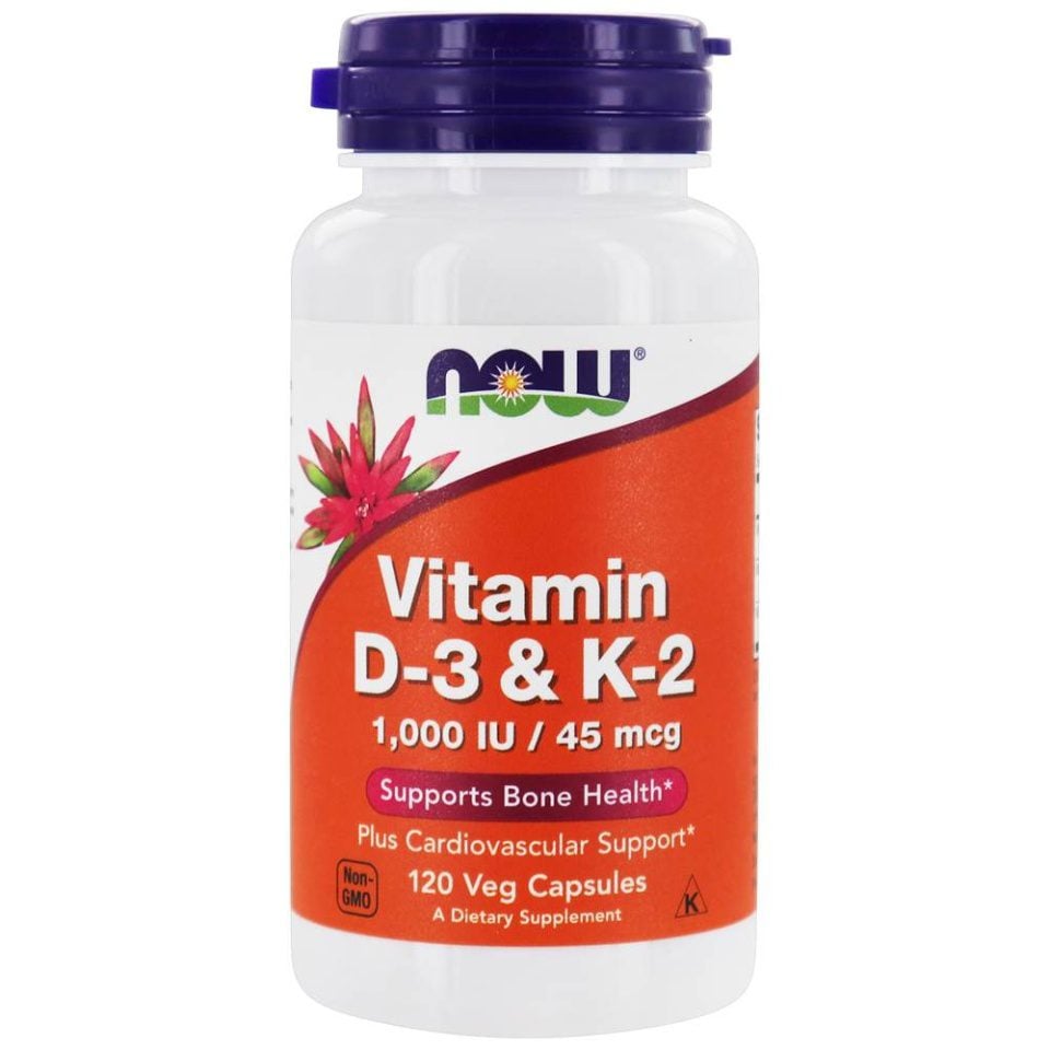 NOW Vitamin D-3 & K-2 120 kapsúl