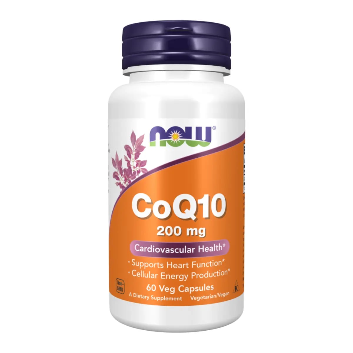 NOW CoQ10 200 mg 60 vegetariánskych kapsúl