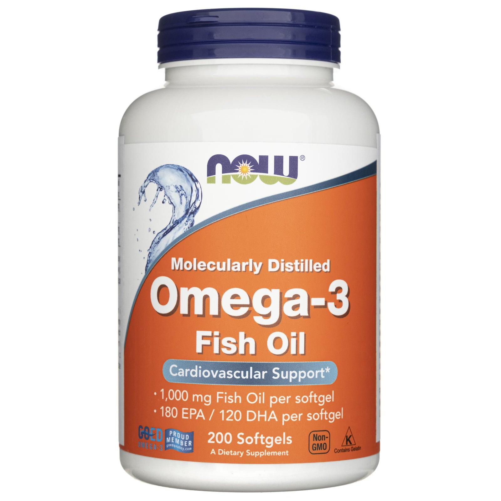 NOW Omega 3 1000 mg 200 mäkkých kapsúl