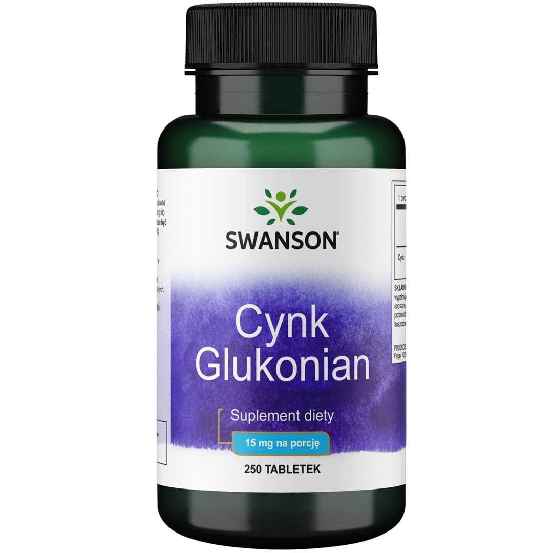Swanson Zinek glukonát 15 mg 250 tablet