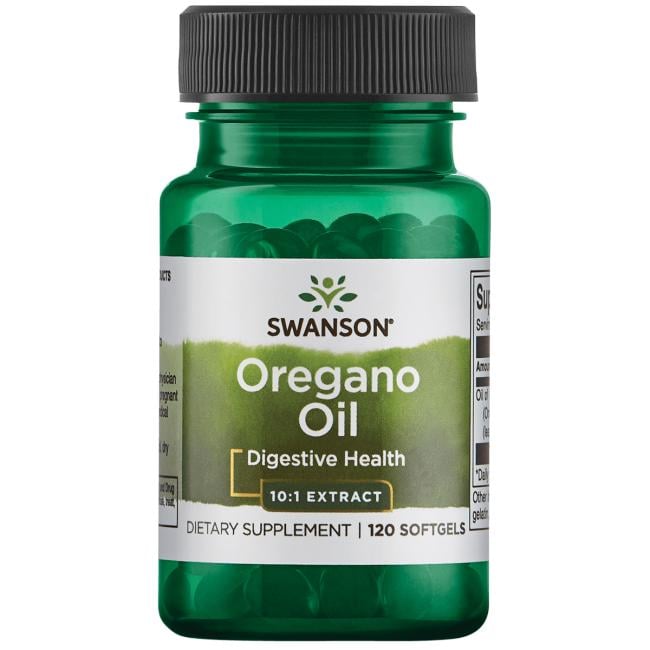 Swanson Olej z oregana 10:1 extrakt 150 mg 120 kapsúl