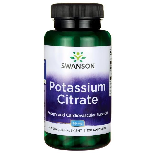 Swanson Citrát draselný 99 mg 120 kapsúl