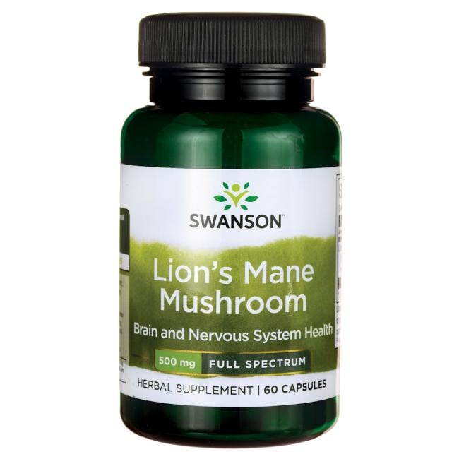 Swanson Lion's Mane (korálovec ježovitý) 500 mg 60 kapsúl