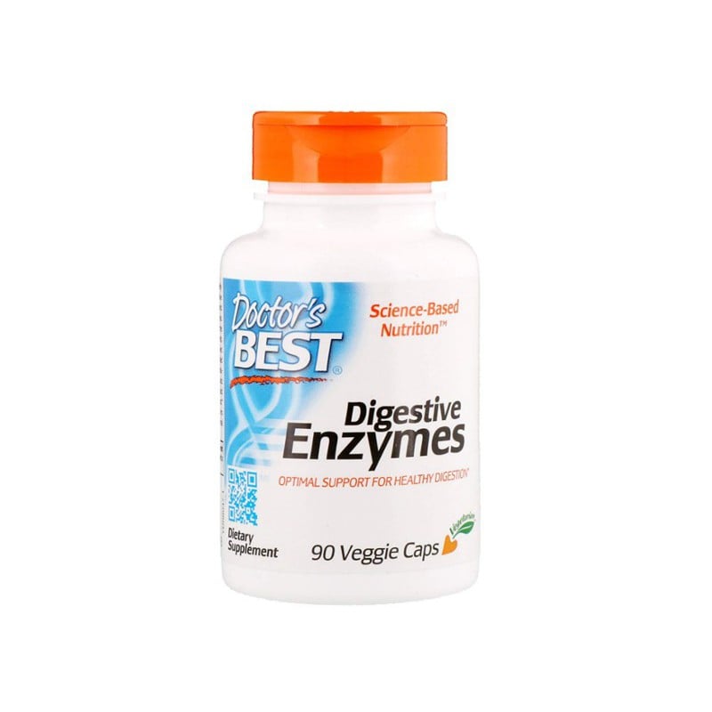 Doctor's Best Digestive Enzymes (tráviace enzýmy) 90 vegánskych kapsúl