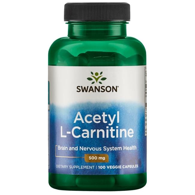 Swanson acetyl-L-karnitín ALC 500 mg 100 vegánskych kapsúl