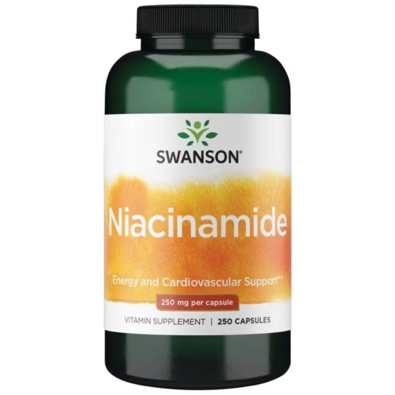 Swanson Niacin (vitamín B3) 250 mg 250 kapslí