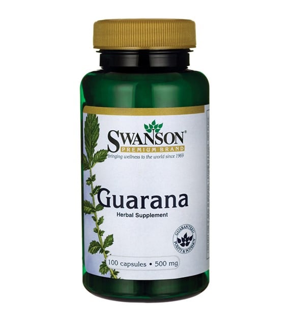 Swanson Guarana 500 mg 100 kapsúl
