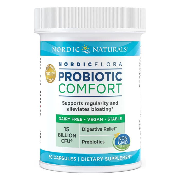 Nordic Naturals Flora Probiotic Comfort 30 vegánskych kapsúl