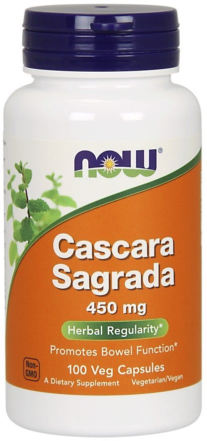 Now Foods Cascara Sagrada 450 mg 100 veganských kapslí
