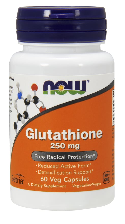 Now Foods Glutathione (aktívny glutatión) 250 mg 60 vegánskych kapsúl