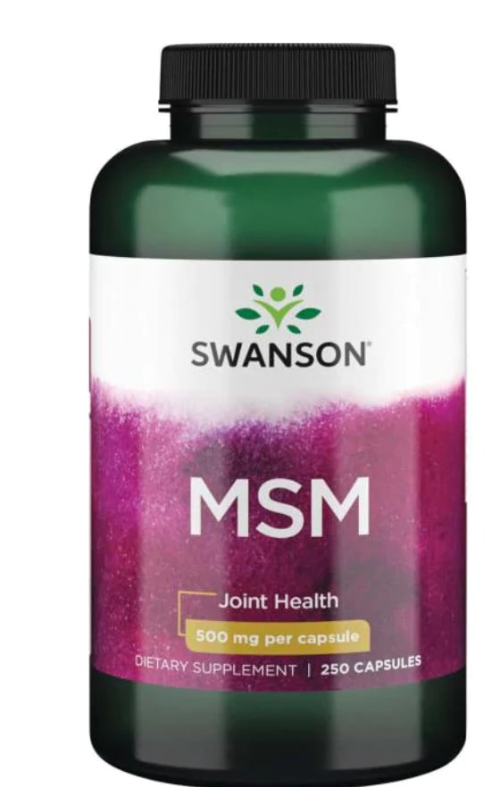 Swanson MSM organická síra 500 mg 250 kapslí