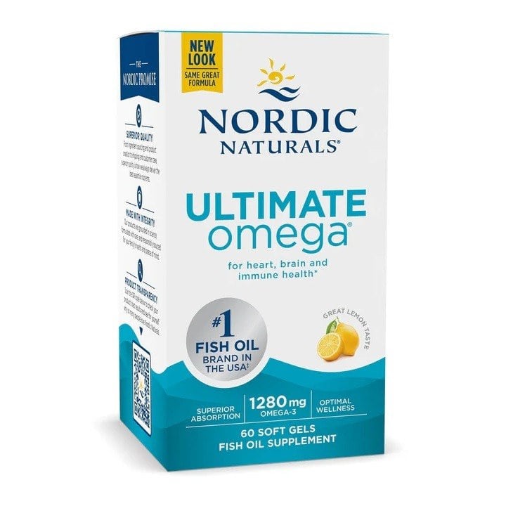 Nordic Naturals Ultimate Omega 1280 mg 60 mäkkých kapsúl s citrónovou príchuťou