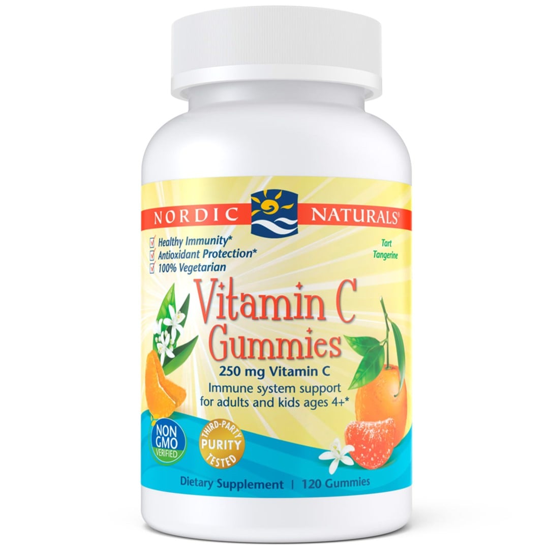 Nordic Naturals Vitamín C pre deti 120 želé cukríkov s mandarínkovou príchuťou