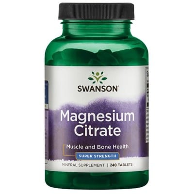 Swanson Citrát hořčíku 225 mg 240 tablet