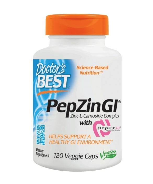 Doctor's Best PepZinGl 120 veganských kapslí