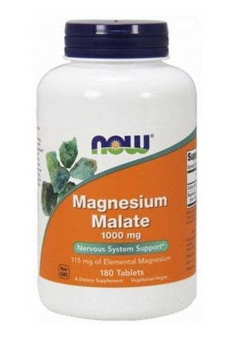 Now Foods Magnesium Malate 1000 mg 180 tabliet