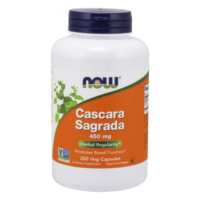 Now Foods Cascara Sagrada 450 mg 250 vegánskych kapsúl