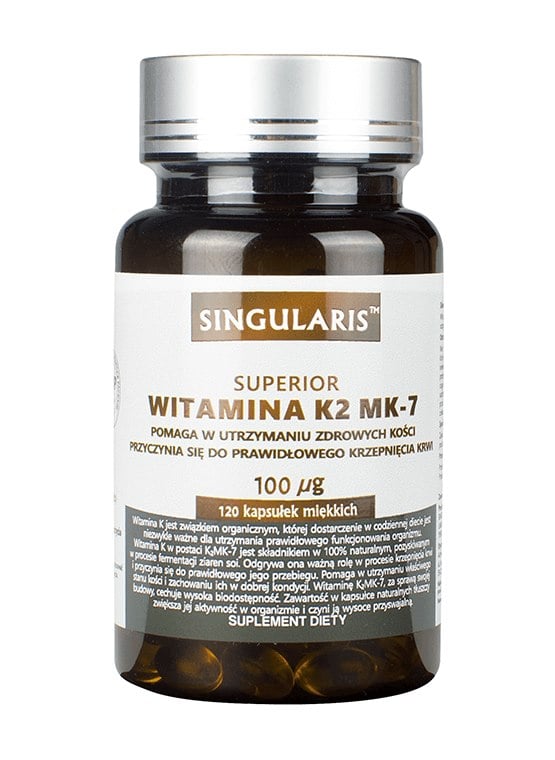 Singularis Superior Vitamin K2 MK-7 120 měkkých kapslí