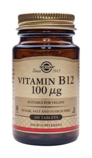 Solgar Vitamín B12 100 µg 100 veganských tablet