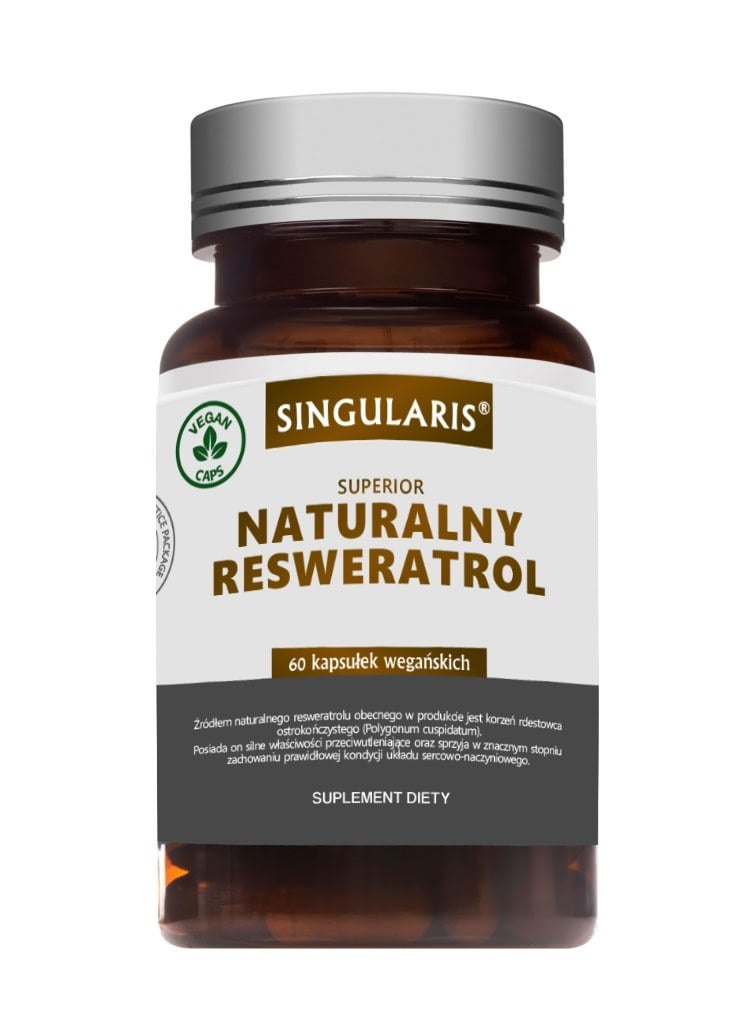 Singularis Prírodný resveratrol 250 mg 60 vegánskych kapsúl