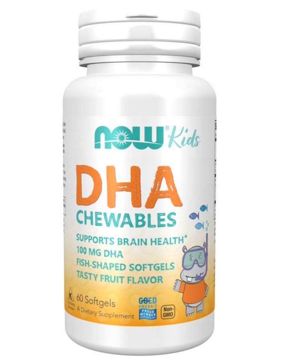 Now Foods DHA Kid's Chewable Omega 3 60 žuvacích kapsúl