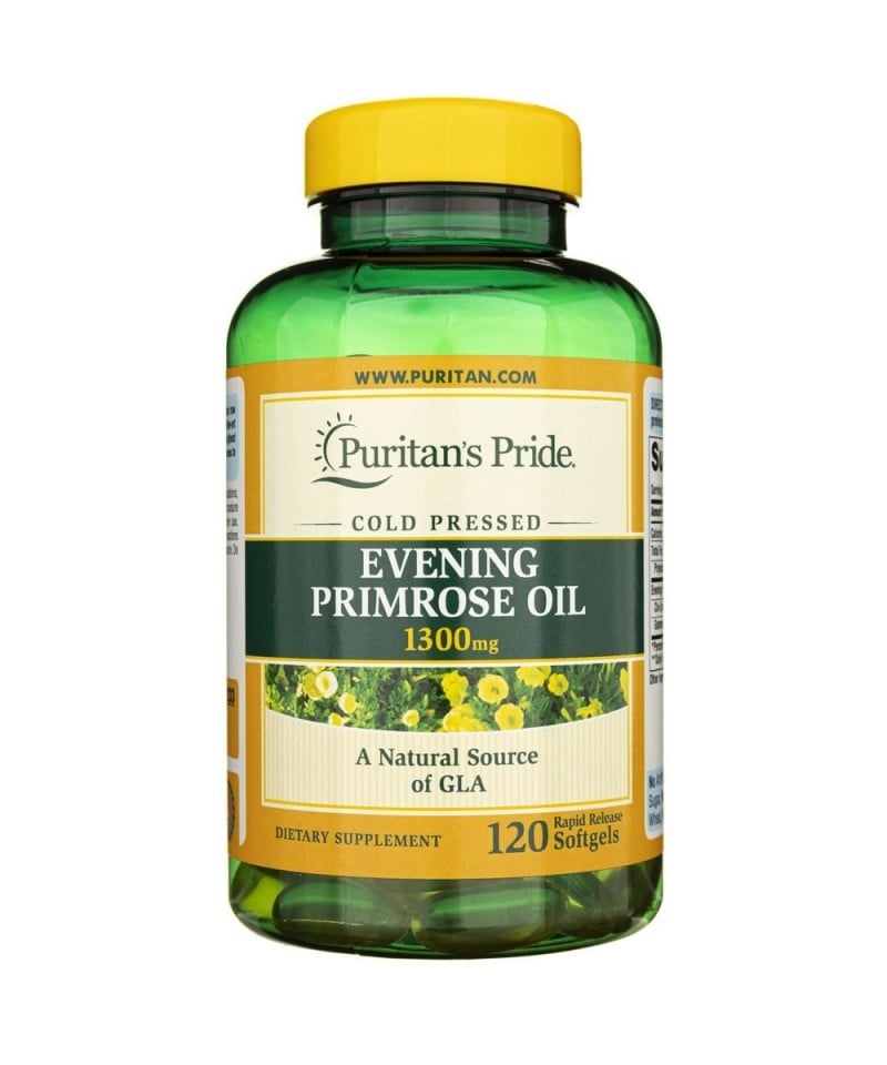 Puritan's Pride Evening Primrose Oil 1300 mg pupalkový olej 120 kapsúl
