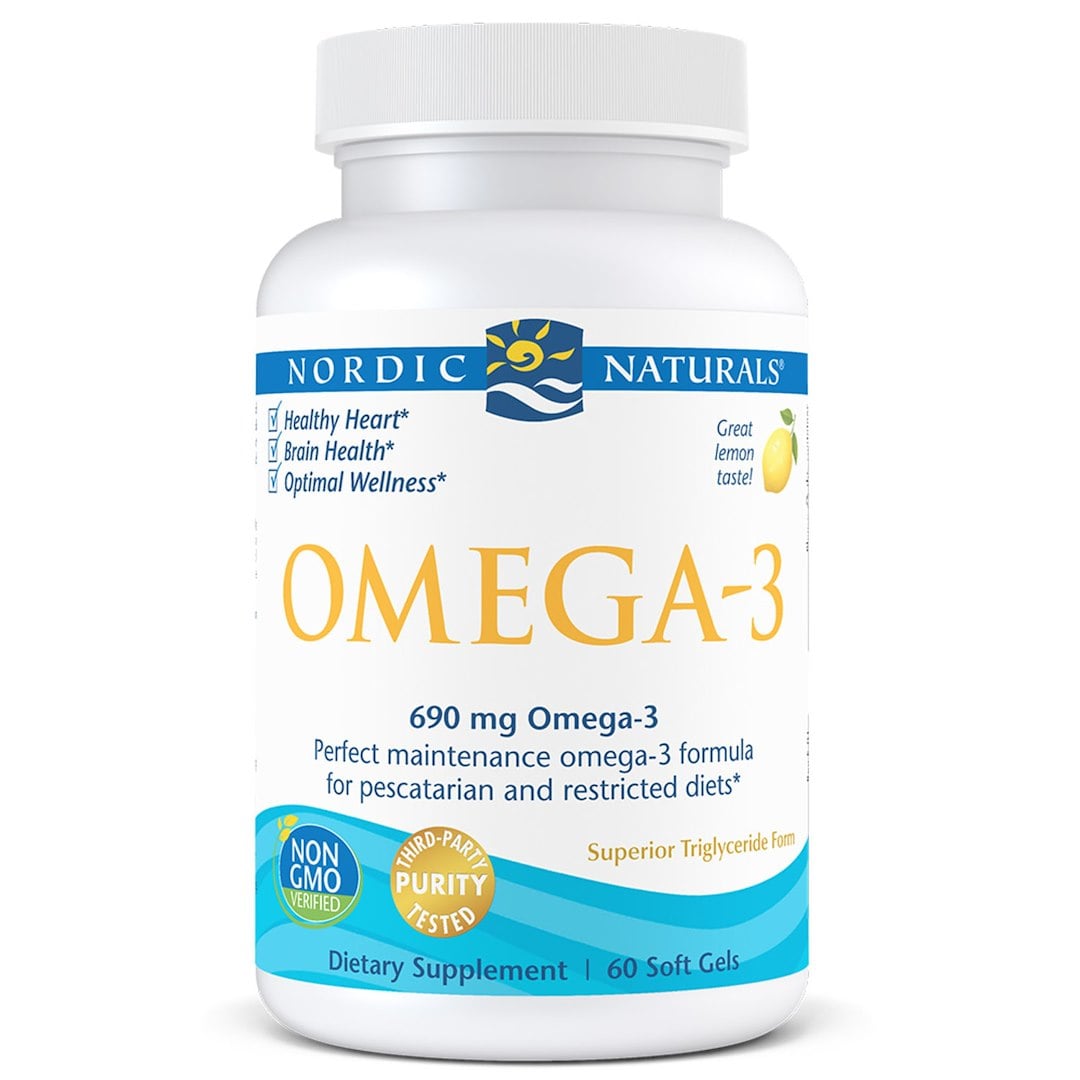 Nordic Naturals Omega-3 690 mg 60 mäkkých kapsúl s citrónovou príchuťou