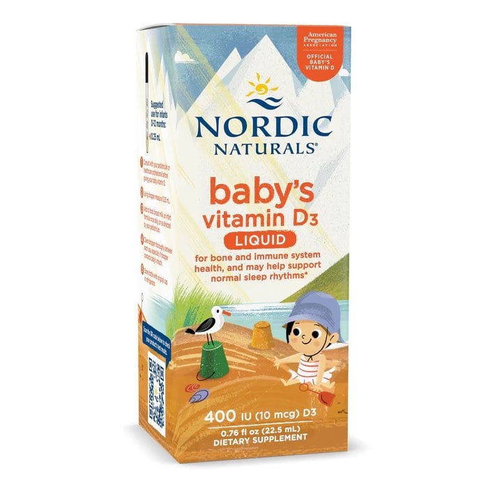 Nordic Naturals Baby's Vitamin D3 vitamín D3 400 IU pre dojčatá v kvapkách 22,5 ml