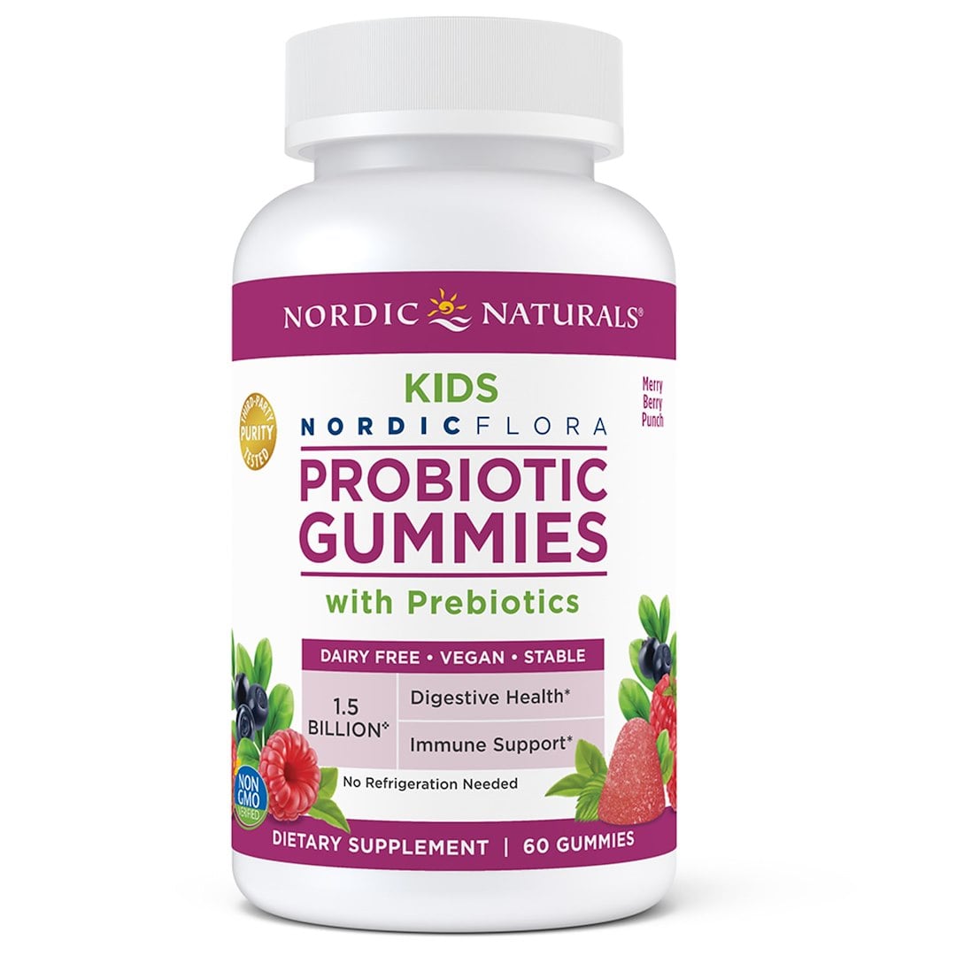 Nordic Naturals Probiotic Gummies Kids probiotiká pre deti 1,5 miliardy CFU 60 želé