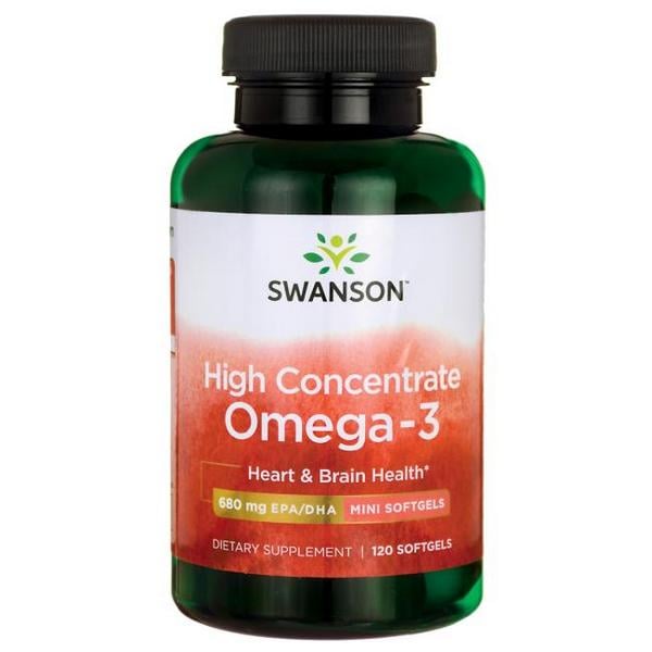 Swanson High Concentrate Omega-3 120 kapsúl