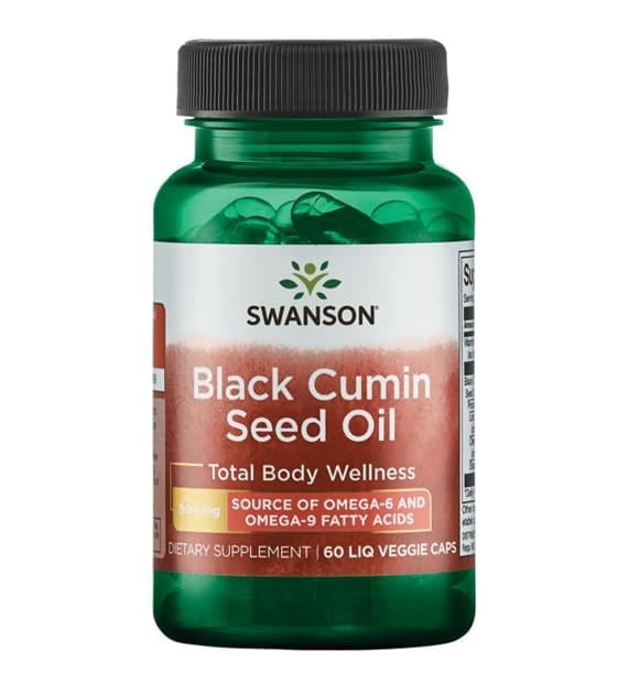 Swanson Olej ze semen černého kmínu 500 mg 60 kapslí