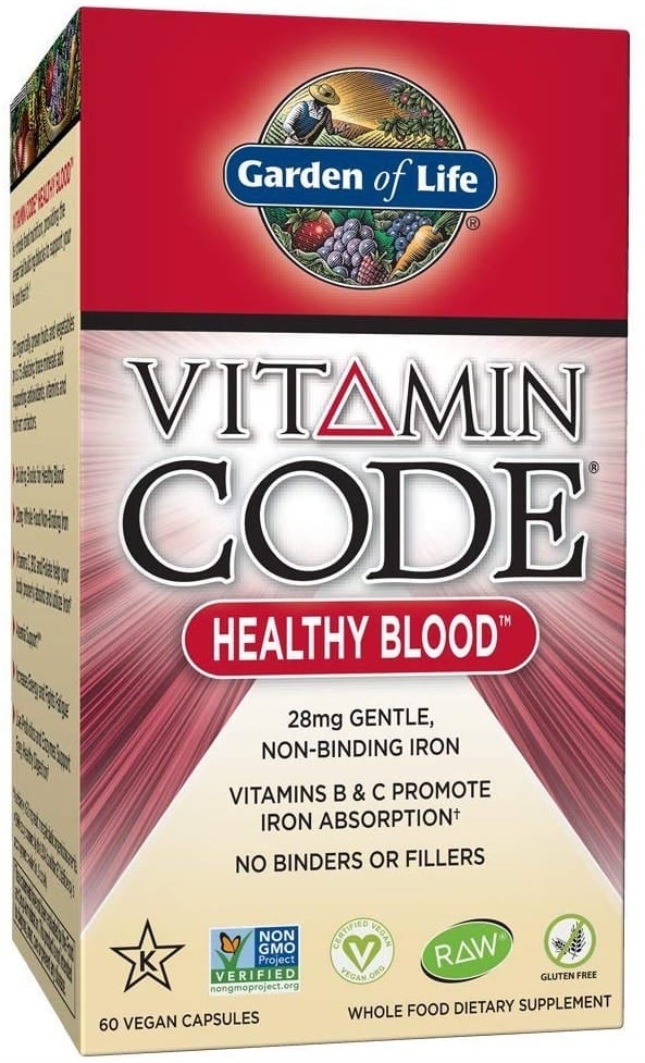 Garden of Life Vitamin Code Healthy Blood 60 vegánskych kapsúl