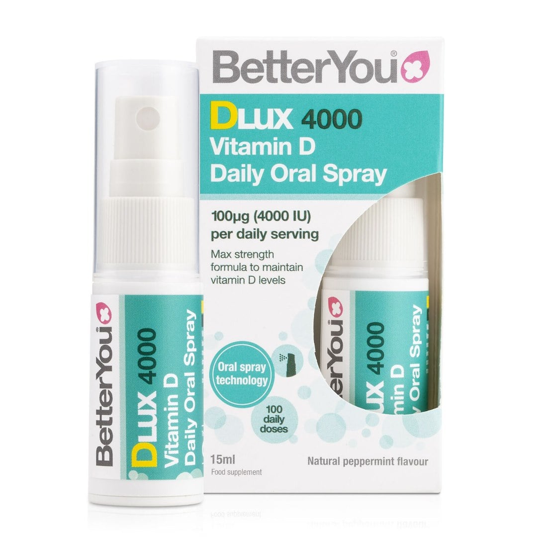 BetterYou DLux 4000 Daily Vitamin D ve spreji mátový 15 ml
