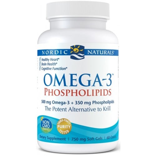 Nordic Naturals Omega-3 Phospholipids 500 mg 60 mäkkých kapsúl