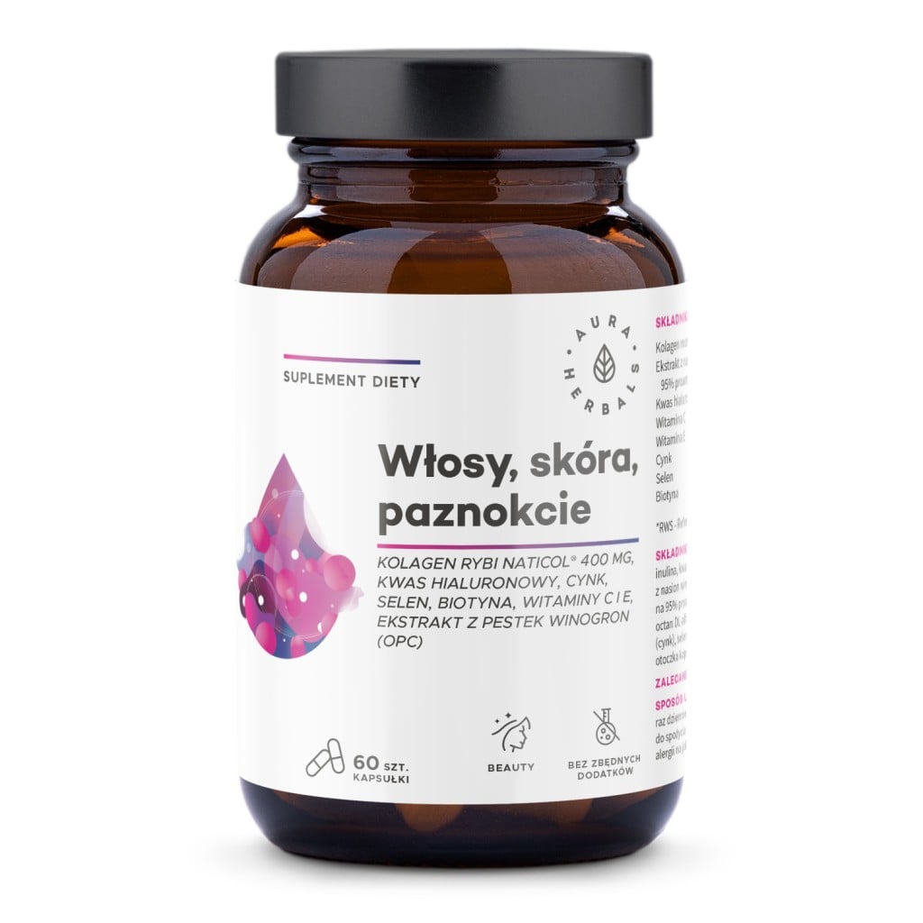 Aura Herbals Rybí kolagén NatiCol® 800 mg 60 kapsúl