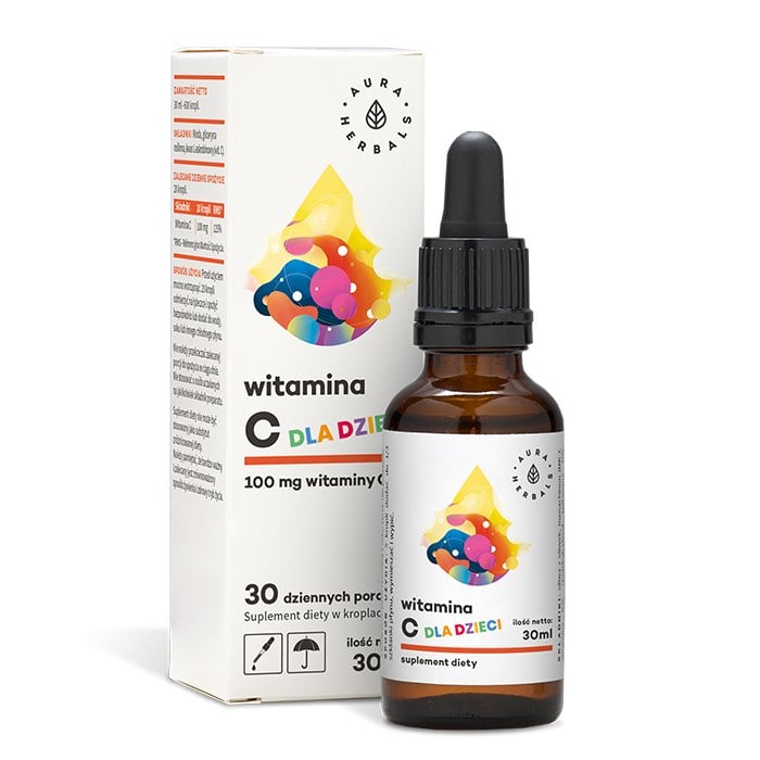 Aura Herbals Vitamín C pre deti 100 mg 30 ml v kvapkách