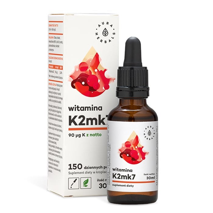 Aura Herbals Vitamín K2 MK7 30 ml v kapkách