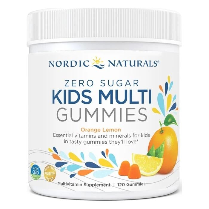 Nordic Naturals Kids Multi multivitamín bez cukru 120 želé cukríkov pomaranč-citrón