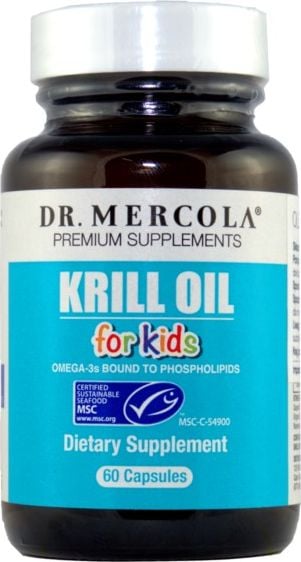 Dr. Mercola Kids Krill Oil olej z krilu pre deti 60 kapsúl