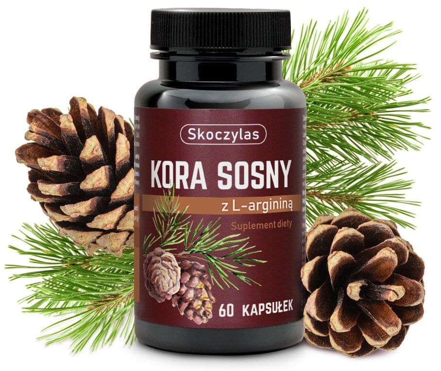 Skoczylas borovicová kôra s L-arginínom 60 kapsúl