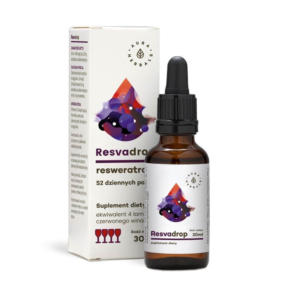Aura Herbals Resvadrop resveratrol 30 ml v kvapkách